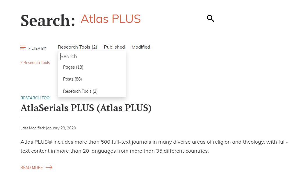 Atla Updates Website