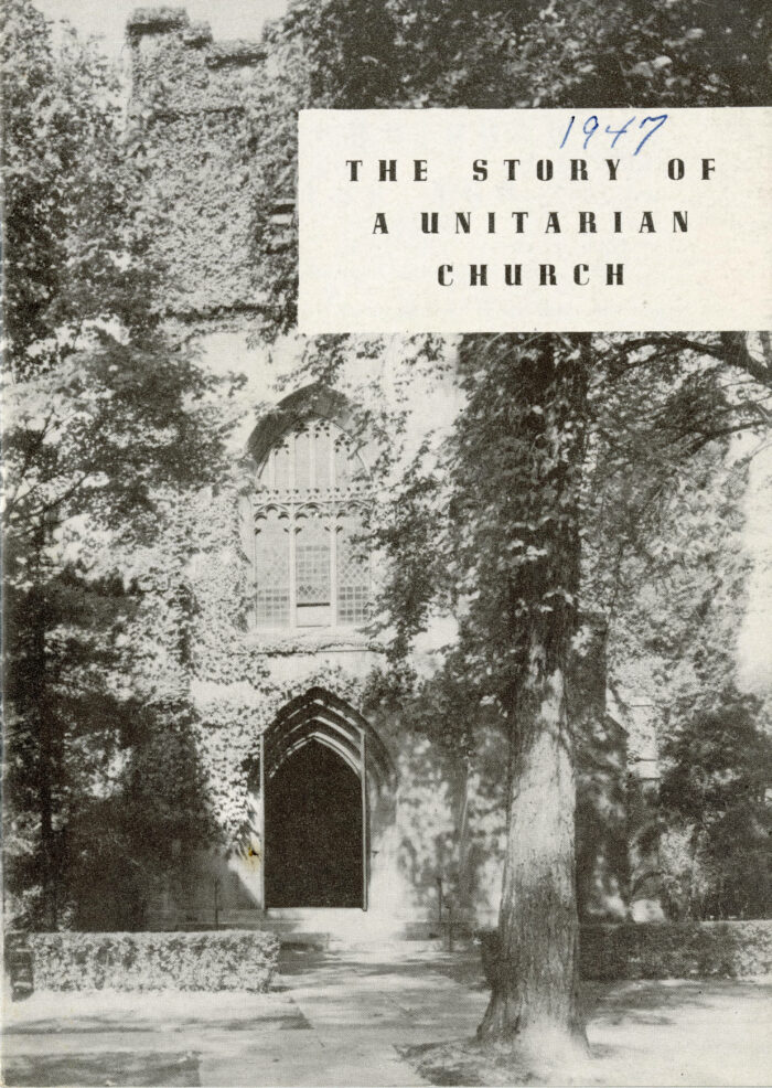 UUA Congregational Records pamphlet Cover