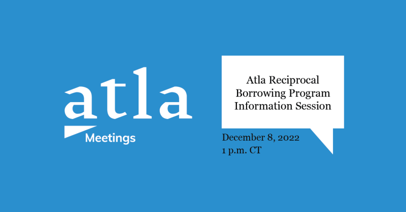 Atla Reciprocal Borrowing Program Information Session